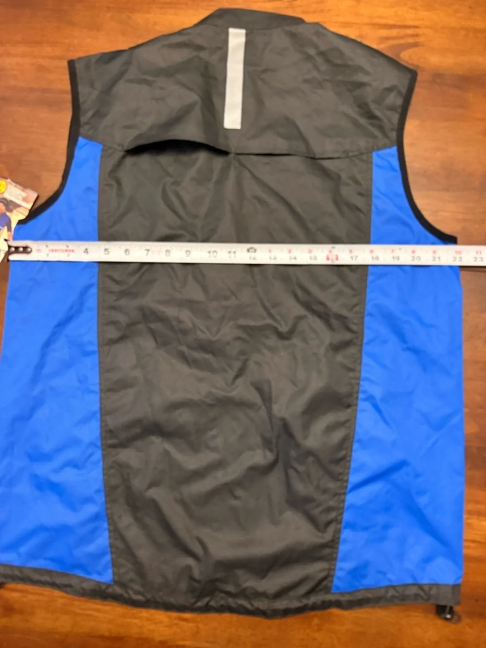 Gold’s Gym Men's Black & Blue Lightweight Vest with Reflective Trim